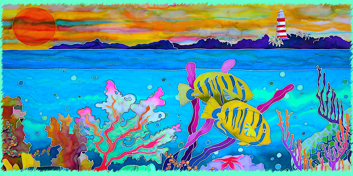 art on canvas : hope town reef